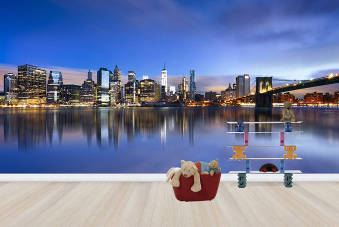 PHOTOWALL / Blue Sunrise over Manhattan (e40661)