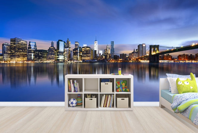 PHOTOWALL / Blue Sunrise over Manhattan (e40661)