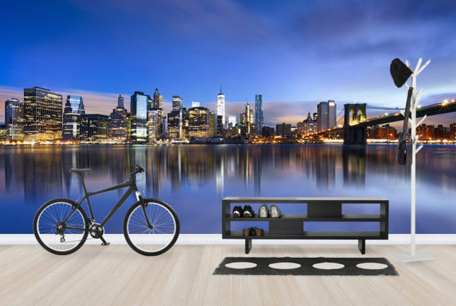 PHOTOWALL / Blue Sunrise over Manhattan (e40661)