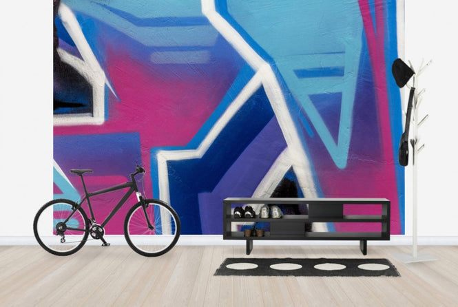 PHOTOWALL / Bright Cerise Graffiti (e40662)