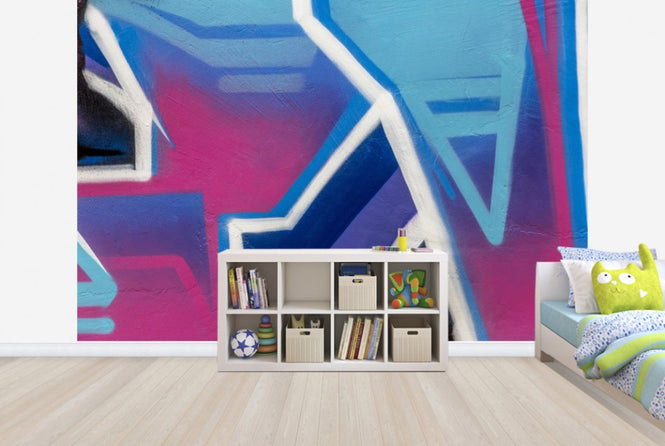 PHOTOWALL / Bright Cerise Graffiti (e40662)