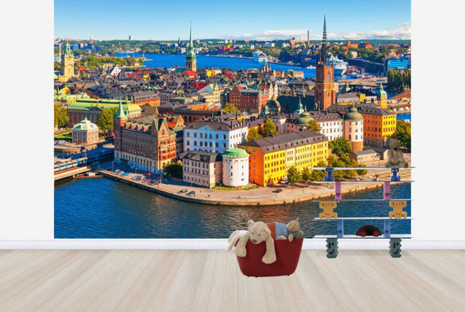 PHOTOWALL / Panorama of the Old Town in Stockholm (e40673)