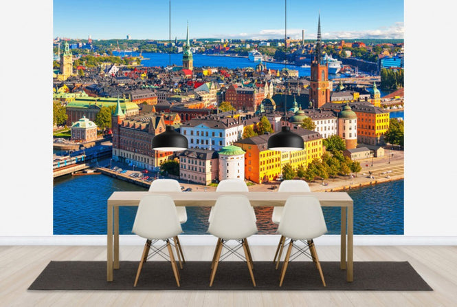 PHOTOWALL / Panorama of the Old Town in Stockholm (e40673)