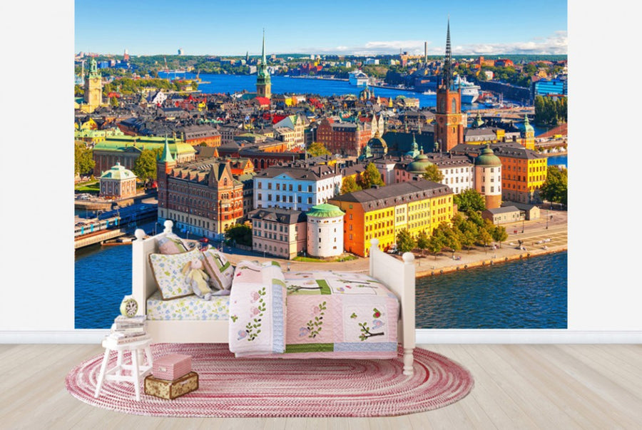 PHOTOWALL / Panorama of the Old Town in Stockholm (e40673)