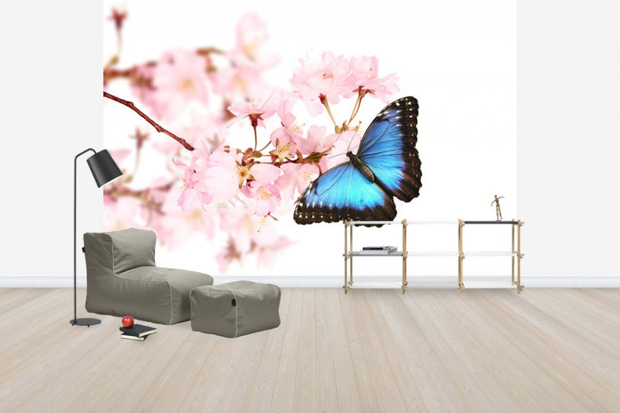 PHOTOWALL / Butterfly Cherry Blossoms (e40690)