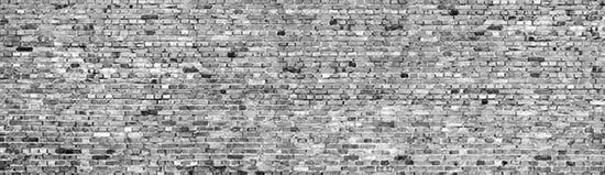 PHOTOWALL / Stockholm Brick Wall - Black and White (e30451)