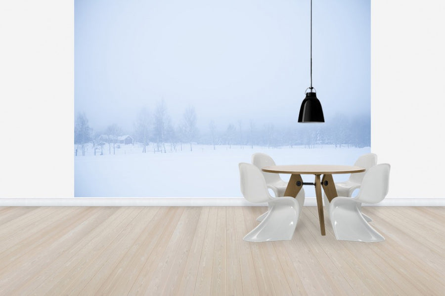 PHOTOWALL / Filipshyttan covered in Fog, Sweden (e40737)