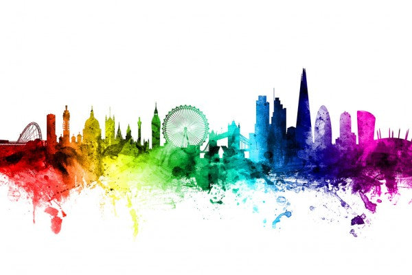 PHOTOWALL / London Skyline Rainbow (e30503)