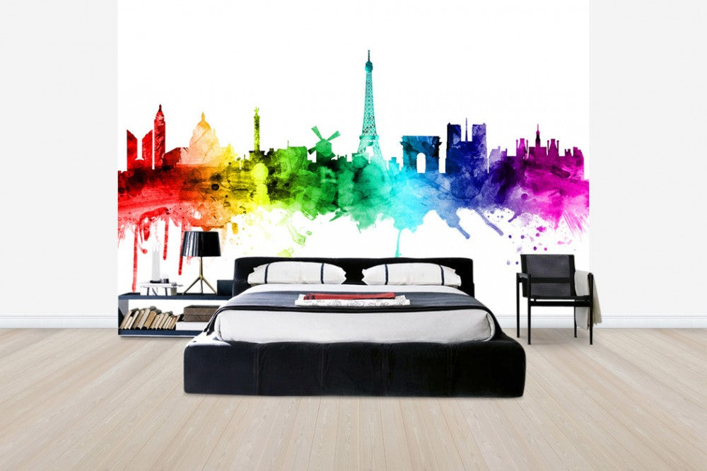 ❤︎❤︎❤︎ページ PHOTOWALL / Paris Skyline Rainbow (e30505) | 輸入壁紙専門店