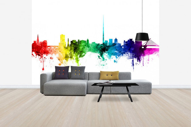 PHOTOWALL / Dublin Skyline Rainbow (e30508)