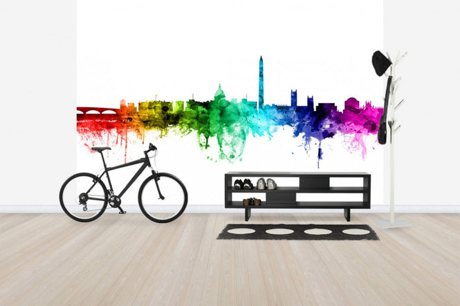 PHOTOWALL / Washington DC Skyline Rainbow (e30510)
