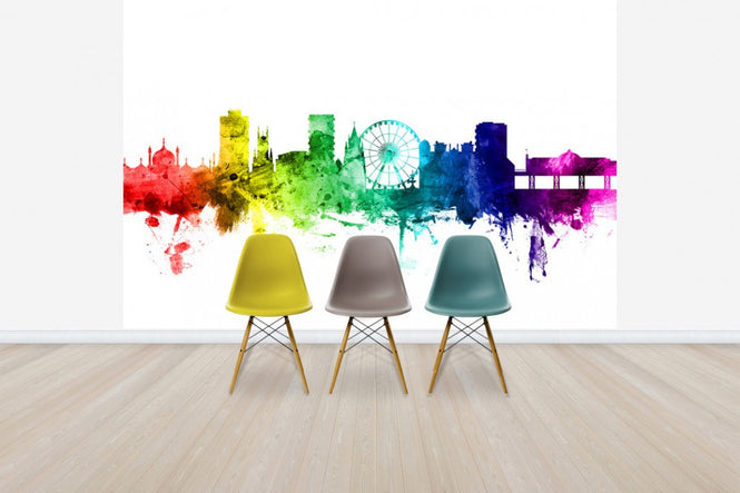 PHOTOWALL / Brighton Skyline Rainbow (e30512)