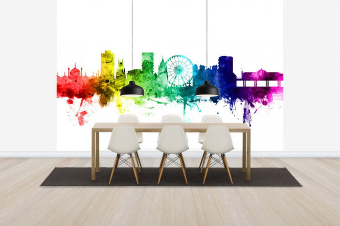 PHOTOWALL / Brighton Skyline Rainbow (e30512)