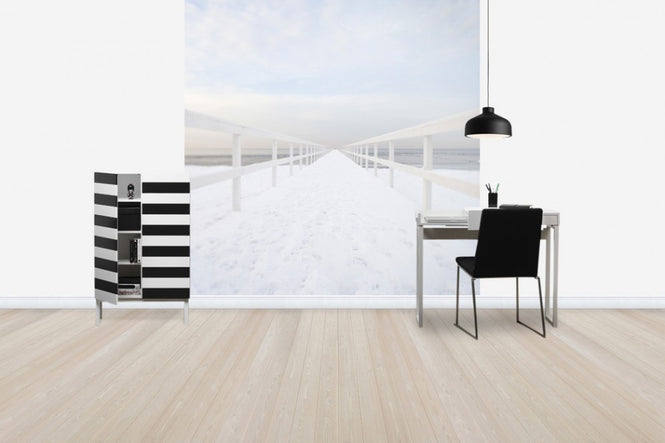PHOTOWALL / Winter Boardwalk, Sweden (e40751)