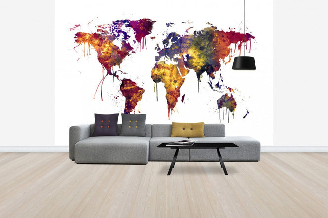 PHOTOWALL / Watercolor World Map 2 (e30539)