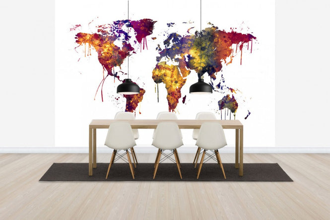 PHOTOWALL / Watercolor World Map 2 (e30539)