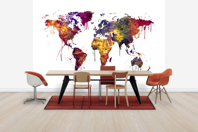 PHOTOWALL / Watercolor World Map 2 (e30539)