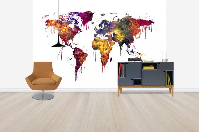 PHOTOWALL / Watercolor World Map 2 (e30539)