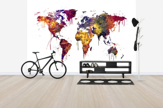 PHOTOWALL / Watercolor World Map 2 (e30539)
