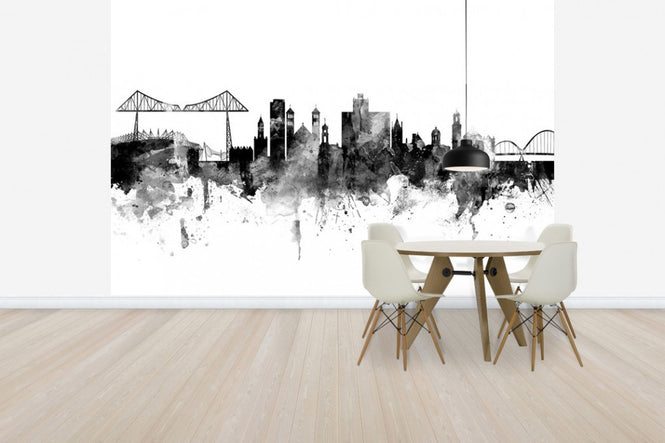 PHOTOWALL / Middlesbrough Skyline Black (e30563)