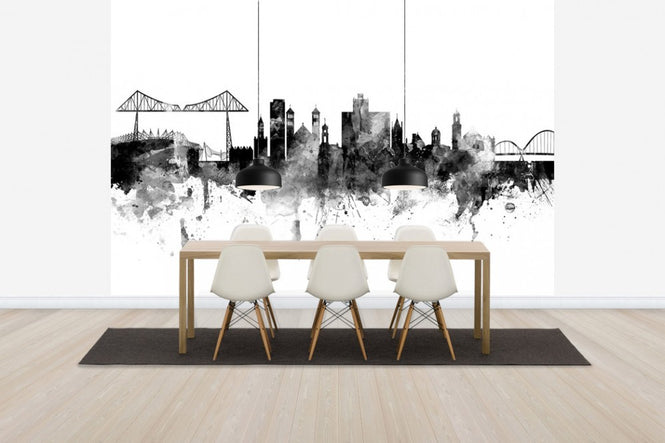 PHOTOWALL / Middlesbrough Skyline Black (e30563)