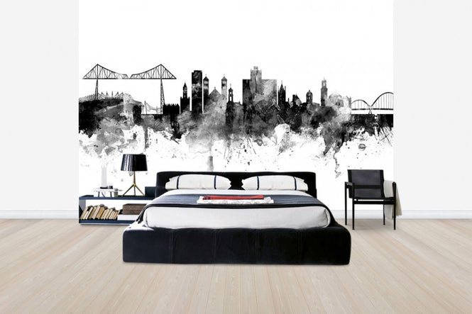 PHOTOWALL / Middlesbrough Skyline Black (e30563)