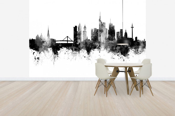 PHOTOWALL / Frankfurt Skyline Black (e30573)