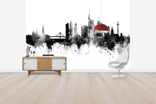 PHOTOWALL / Frankfurt Skyline Black (e30573)