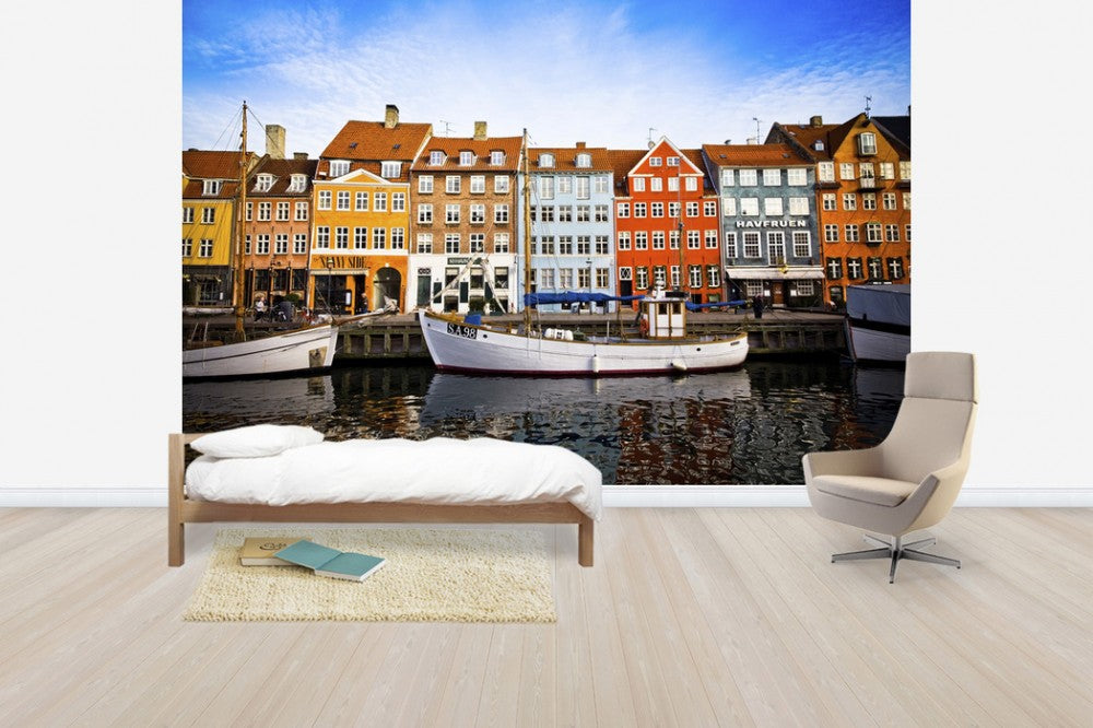 PHOTOWALL / Boats in Nyhavn, Copenhagen (e40928) | 輸入壁紙