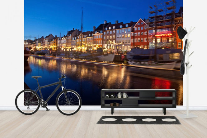 PHOTOWALL / Night in Nyhavn, Copenhagen (e40931)
