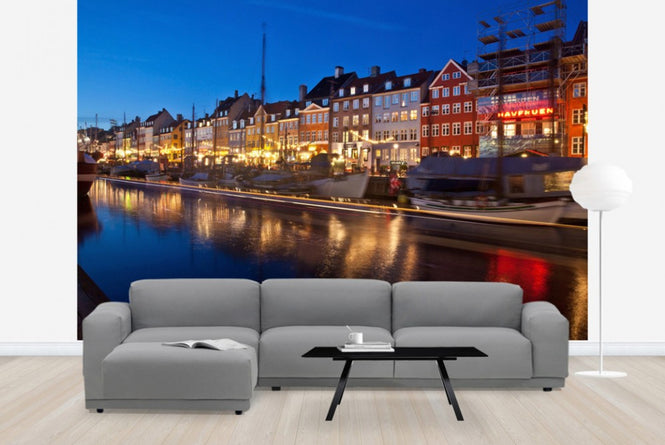 PHOTOWALL / Night in Nyhavn, Copenhagen (e40931)