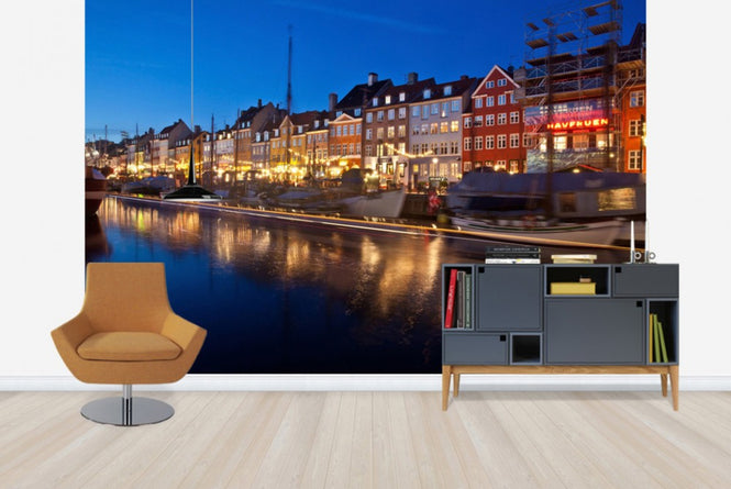 PHOTOWALL / Night in Nyhavn, Copenhagen (e40931)