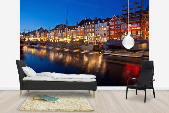 PHOTOWALL / Night in Nyhavn, Copenhagen (e40931)