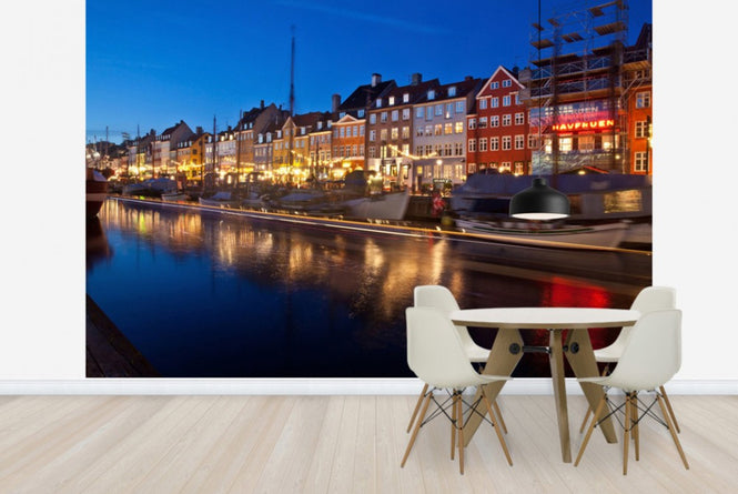 PHOTOWALL / Night in Nyhavn, Copenhagen (e40931)
