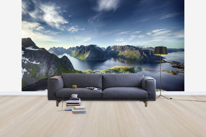 PHOTOWALL / Panoramic View of Reine in Lofoten, Norway (e30677)