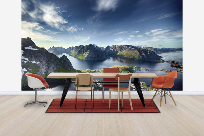 PHOTOWALL / Panoramic View of Reine in Lofoten, Norway (e30677)