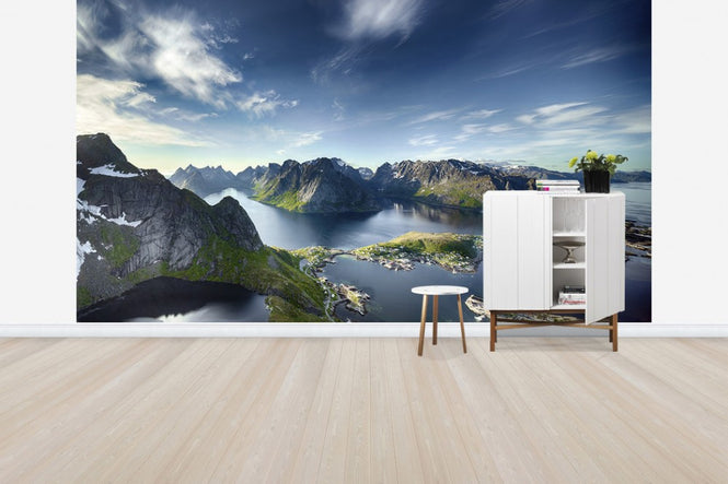 PHOTOWALL / Panoramic View of Reine in Lofoten, Norway (e30677)