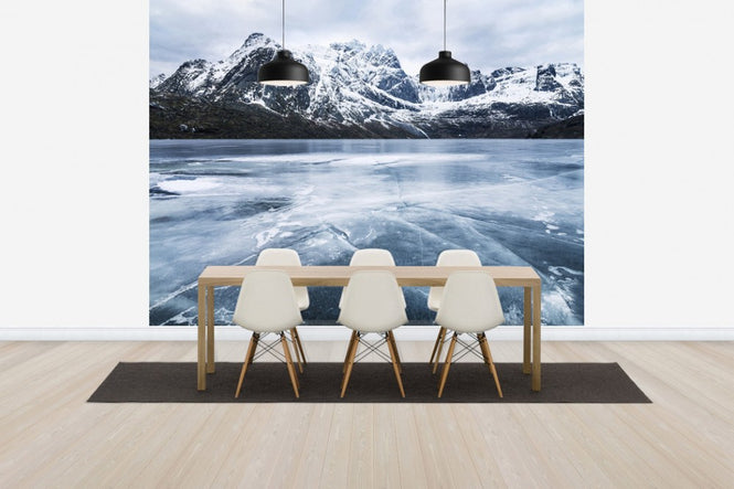 PHOTOWALL / Frozen Water and Mountain Range (e30681)