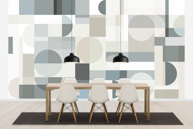 PHOTOWALL / Geometry - Beige (e41061)