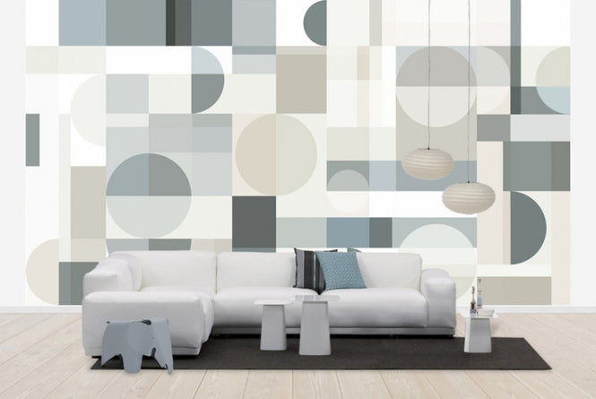 PHOTOWALL / Geometry - Beige (e41061)