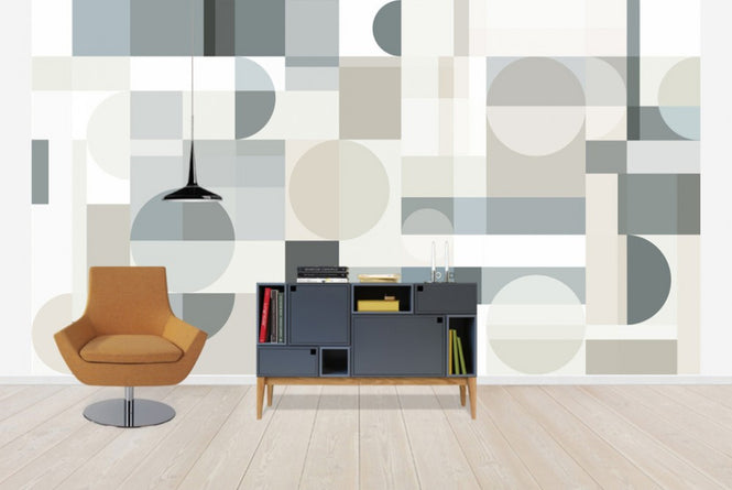 PHOTOWALL / Geometry - Beige (e41061)