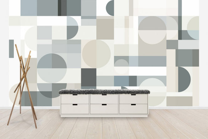 PHOTOWALL / Geometry - Beige (e41061)