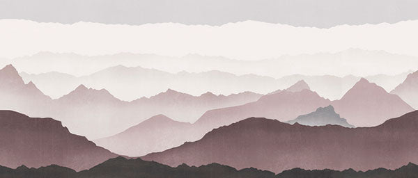 PHOTOWALL / Misty Landscape - Plum (e41069)
