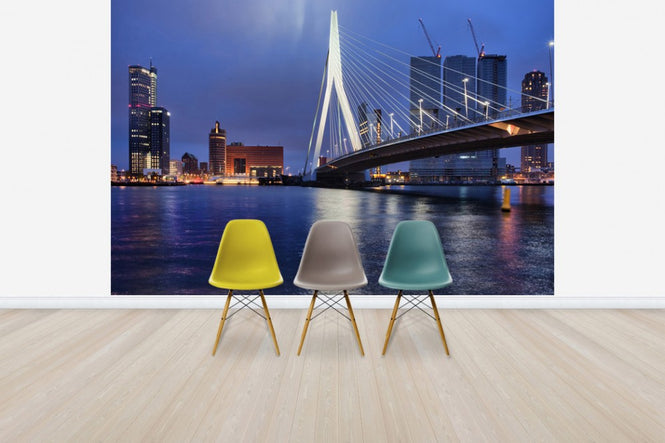 PHOTOWALL / City of Rotterdam at Night (e30922)