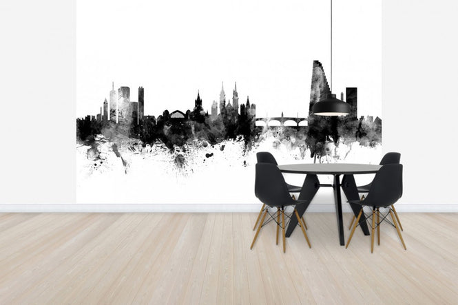 PHOTOWALL / Basel Skyline Black (e50119)