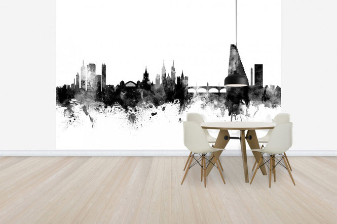 PHOTOWALL / Basel Skyline Black (e50119)