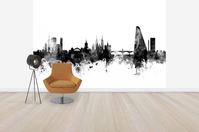 PHOTOWALL / Basel Skyline Black (e50119)