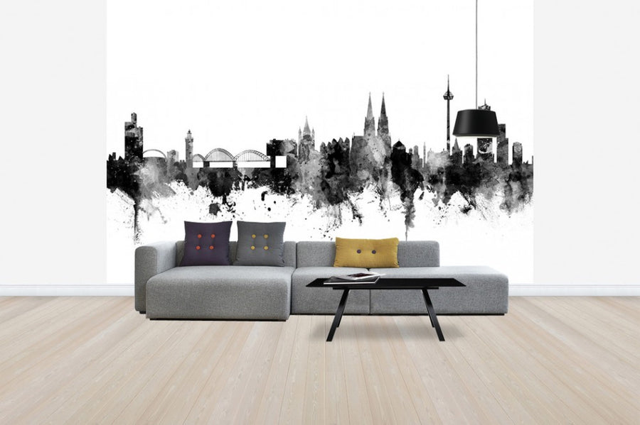 PHOTOWALL / Cologne Skyline Black (e50127)