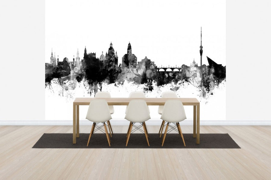 PHOTOWALL / Dresden Skyline Black (e50135)