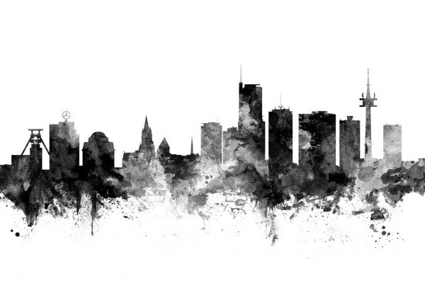 PHOTOWALL / Essen Skyline Black (e50139)